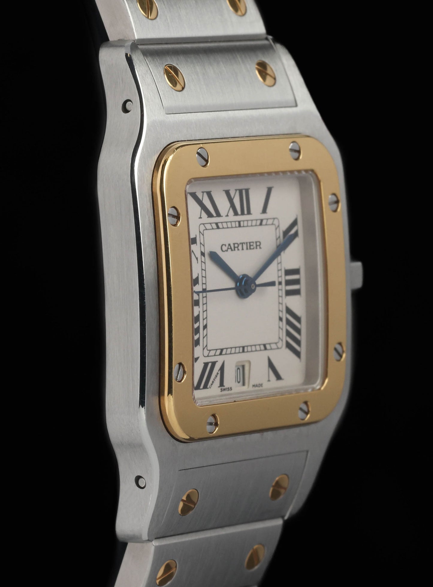 Preowned vintage Cartier Santos Galbee 1566 1990s | Crown Vintage Watches