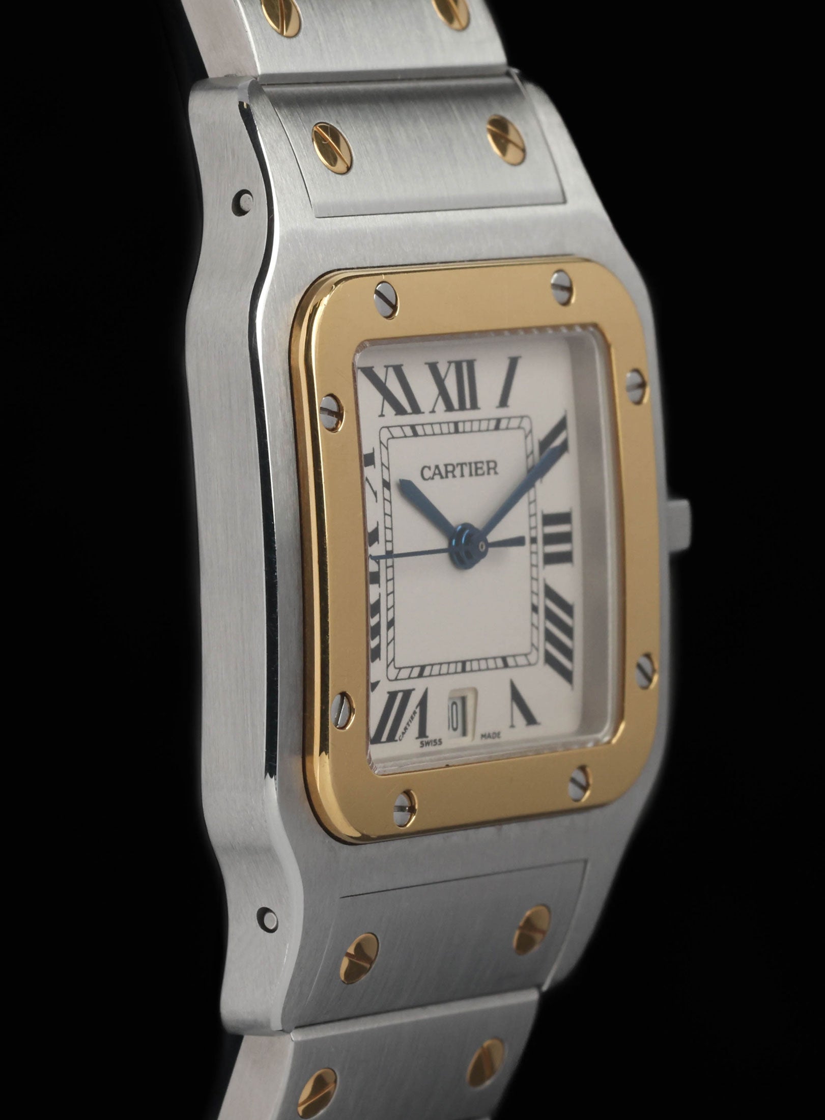 Preowned vintage Cartier Santos Galbee 1566 1990s | Crown Vintage Watches