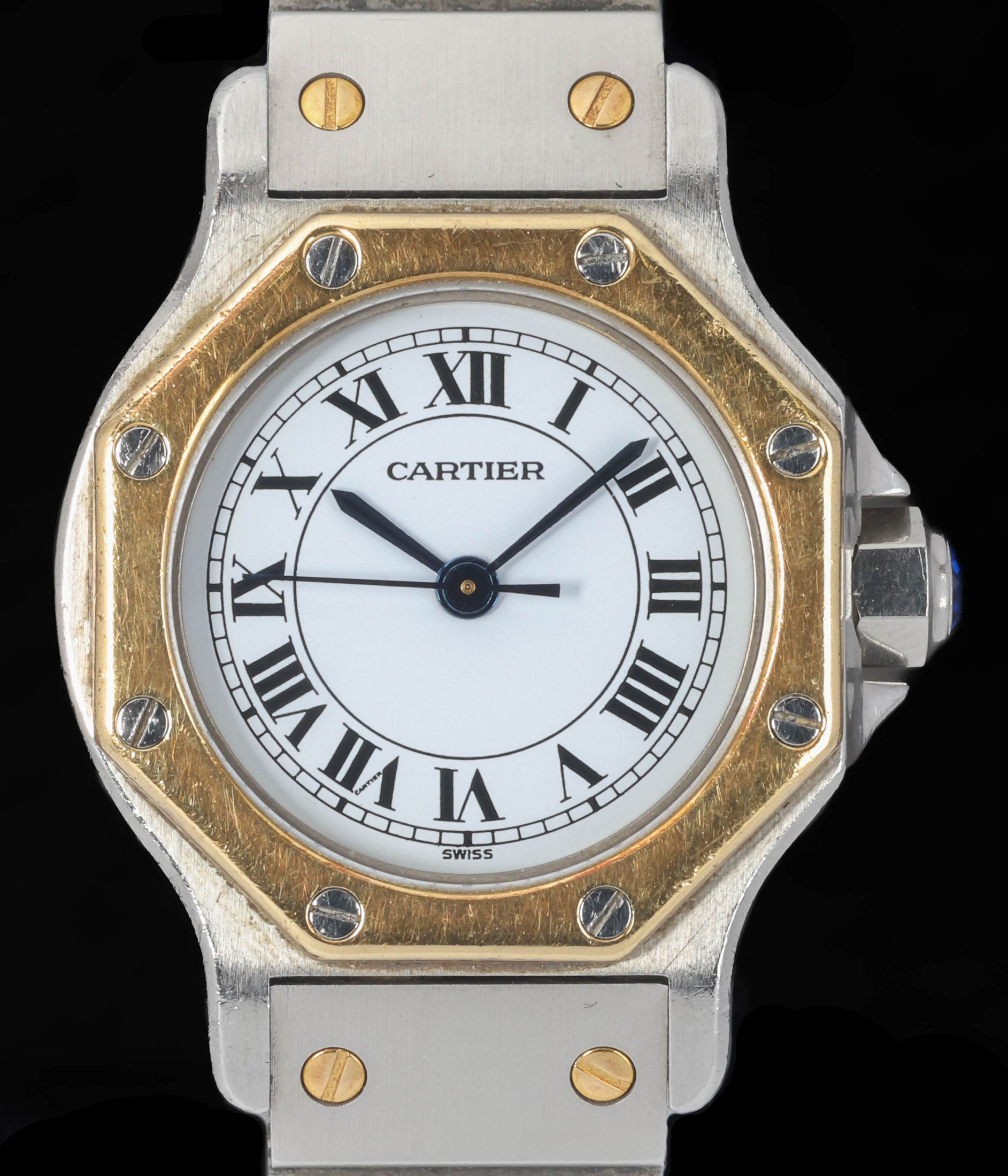Cartier Santos Octagon Automatic 0907 25x31mm Circa 1980s – Crown ...