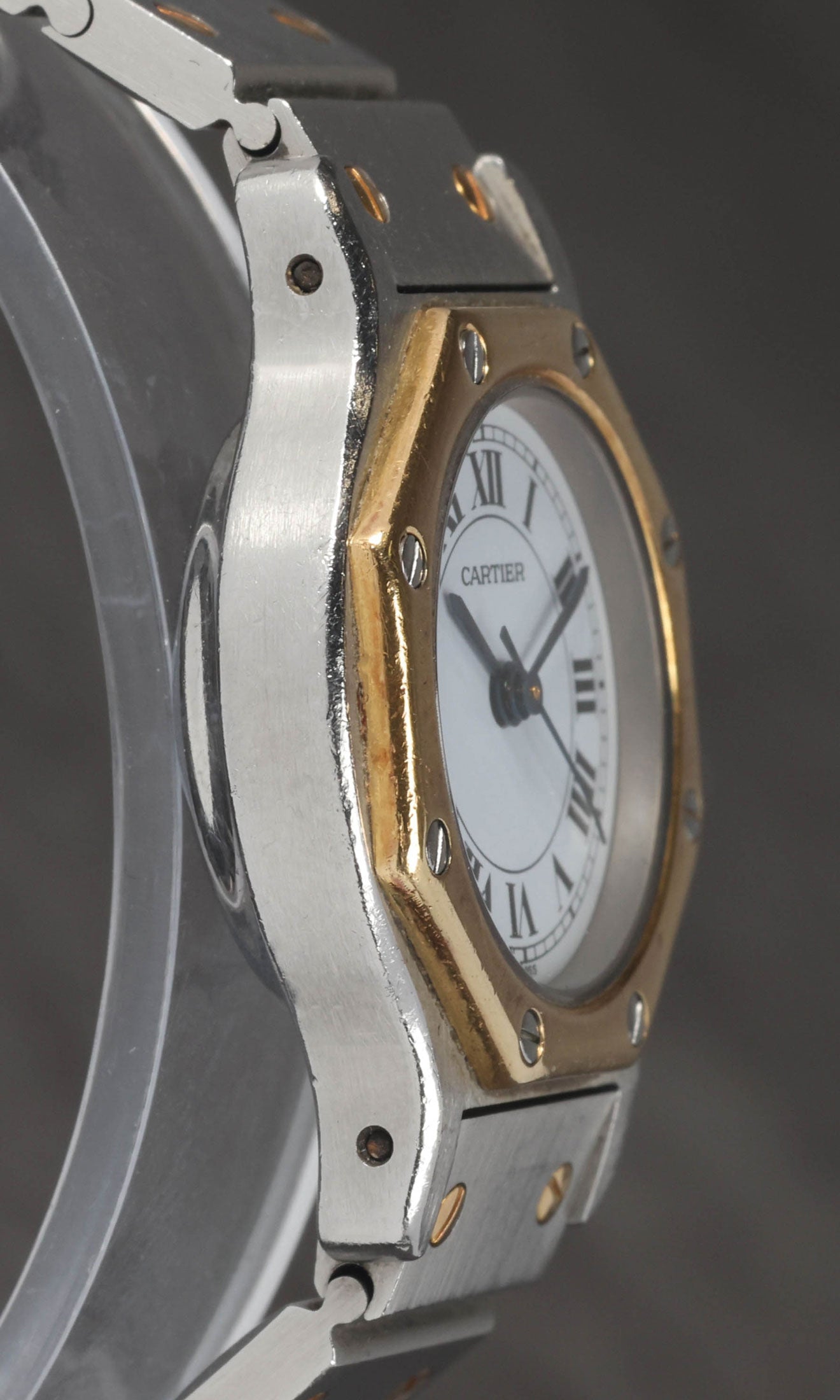 Preowned vintage Cartier Santos Octagon Automatic 0907 25x31mm Circa 1980s | Crown Vintage Watches