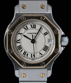 Cartier Santos Octagon Two Tone Ref. 187903 Circa 90