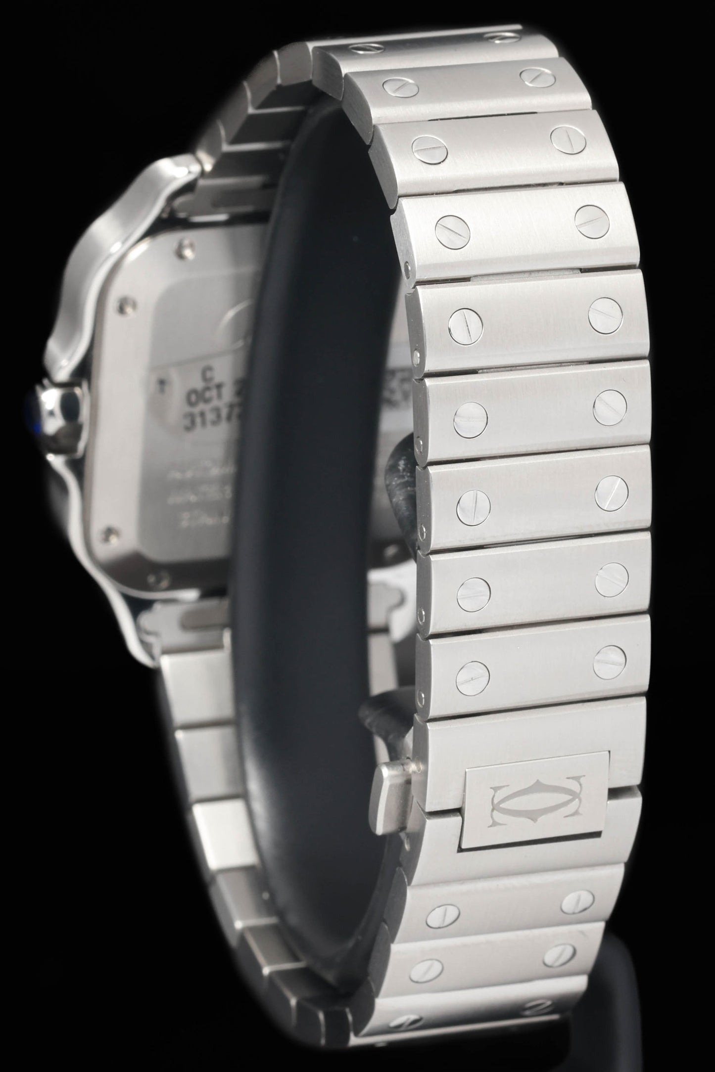 Preowned  Cartier Santos de Cartier Green Degradé WSSA0061 35mm 2024 | Crown Vintage Watches