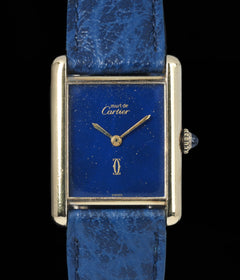 Cartier Tank Must 'Lapis' Manual Wind 23x30MM Circa 1980s
