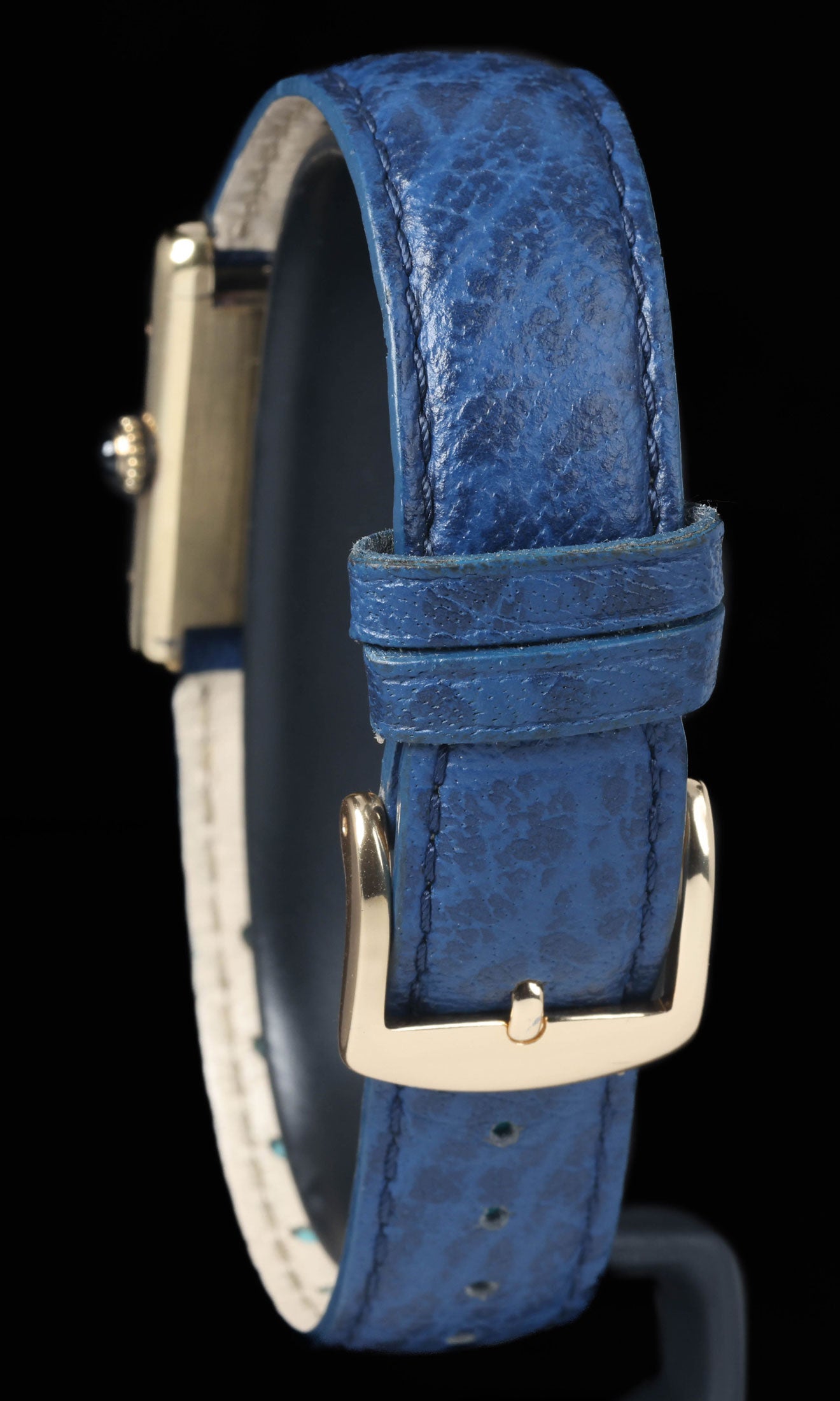 Preowned vintage Cartier Tank Must 'Lapis' Manual Wind 23x30MM Circa 1980s | Crown Vintage Watches