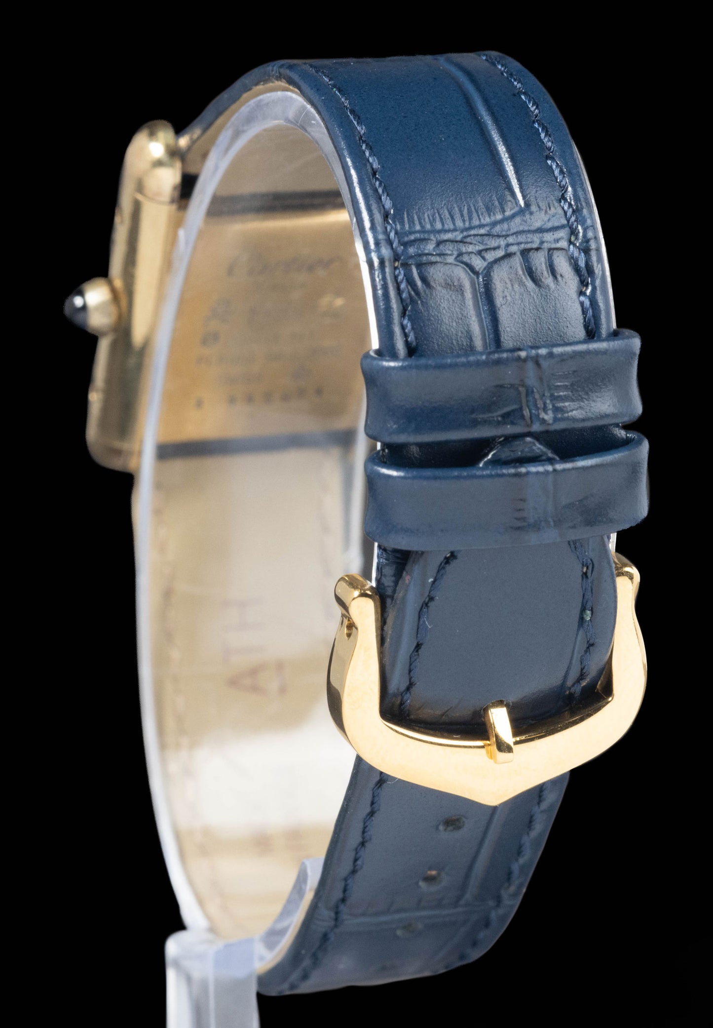 Preowned vintage Cartier Tank Must 'Lapis' Manual Wind 23x30MM Circa 1980 | Crown Vintage Watches