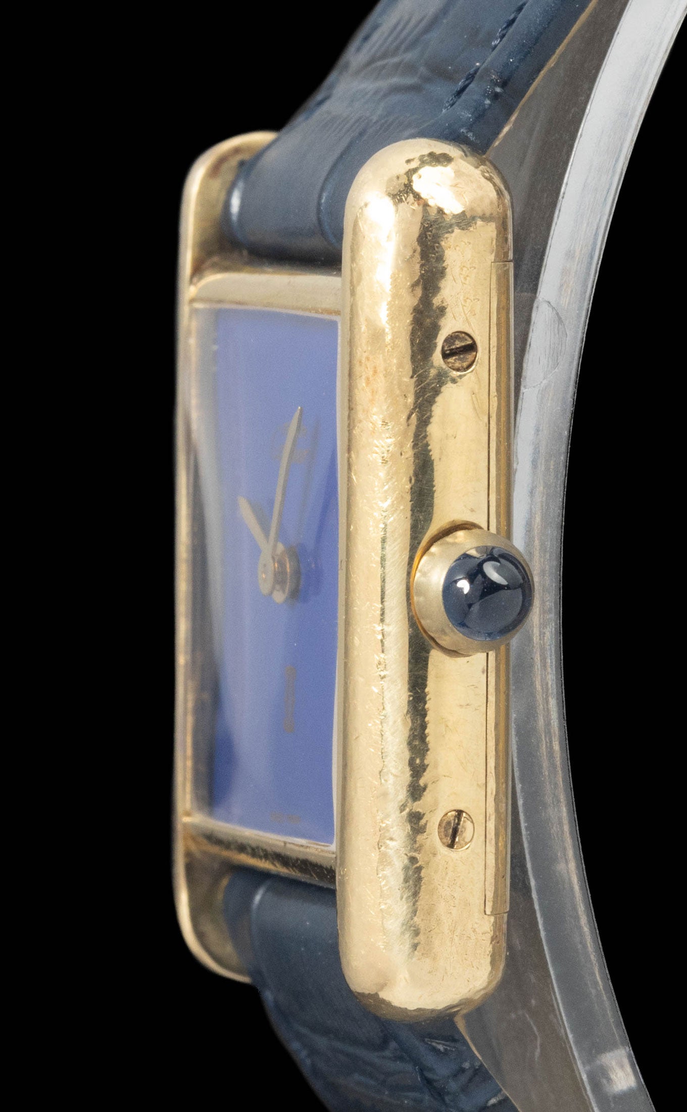 Preowned vintage Cartier Tank Must 'Lapis' Manual Wind 23x30MM Circa 1980 | Crown Vintage Watches