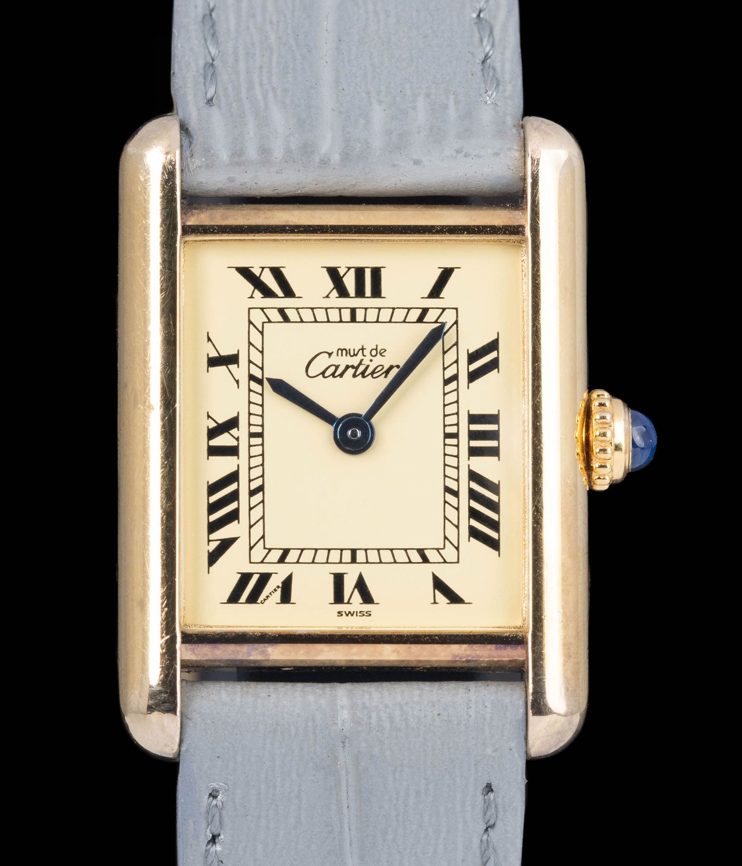 Preowned vintage Cartier Tank Must ‘Vermeil’ 1613 20x28mm Circa 1991 Box & Papers | Crown Vintage Watches