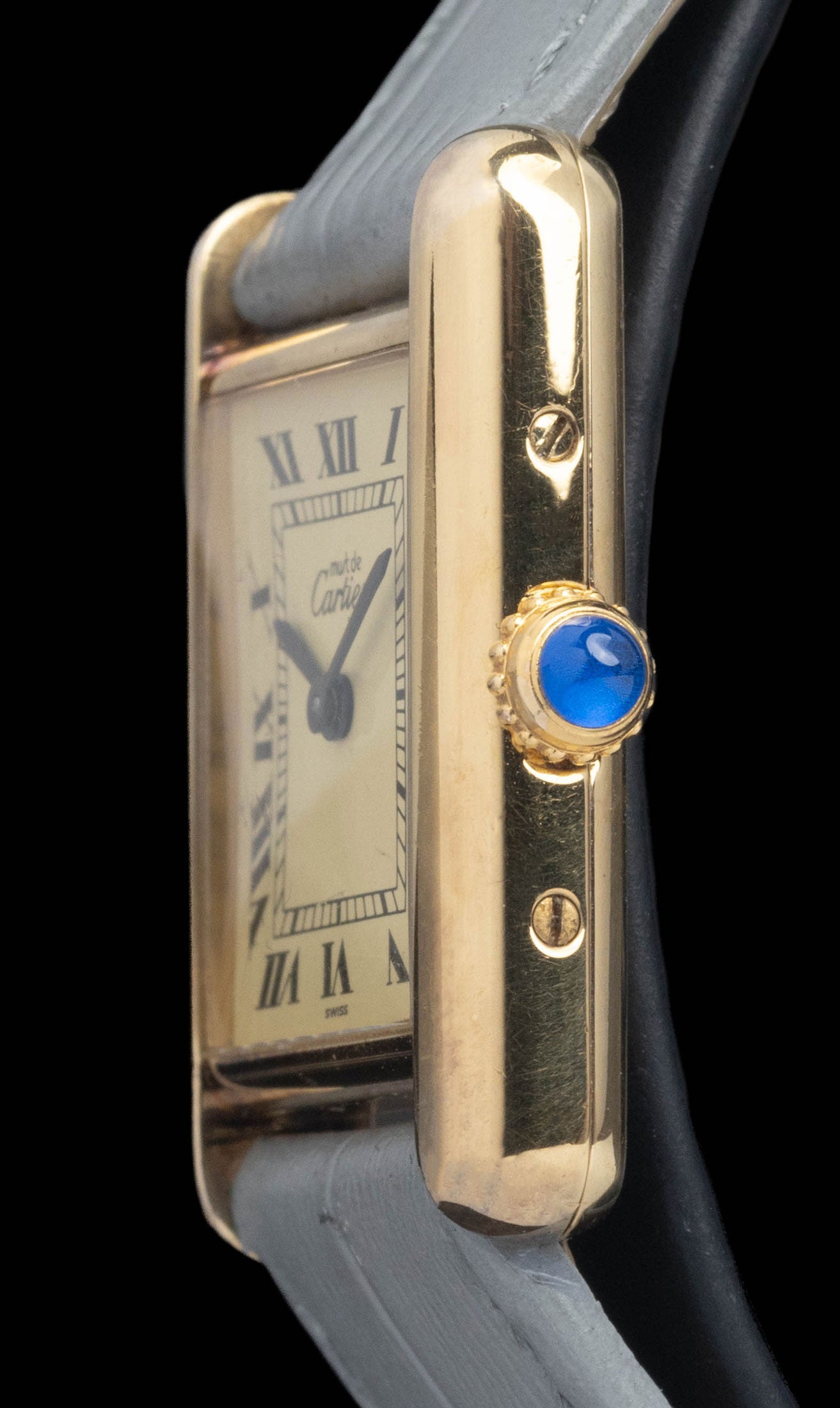 Preowned vintage Cartier Tank Must ‘Vermeil’ 1613 20x28mm Circa 1991 Box & Papers | Crown Vintage Watches