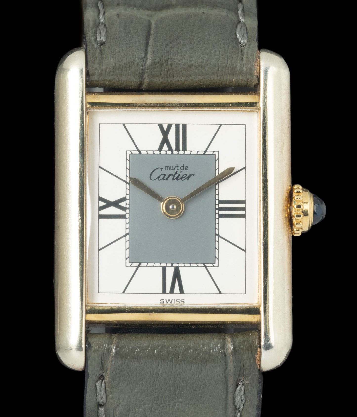 Preowned vintage Cartier Tank Must ‘Vermeil’ 5057001 22x29mm Circa 1990s Box & Pouch | Crown Vintage Watches