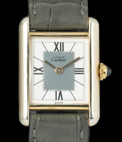 Cartier Tank Must ‘Vermeil’ 5057001 22x29mm Circa 1990s Box & Pouch