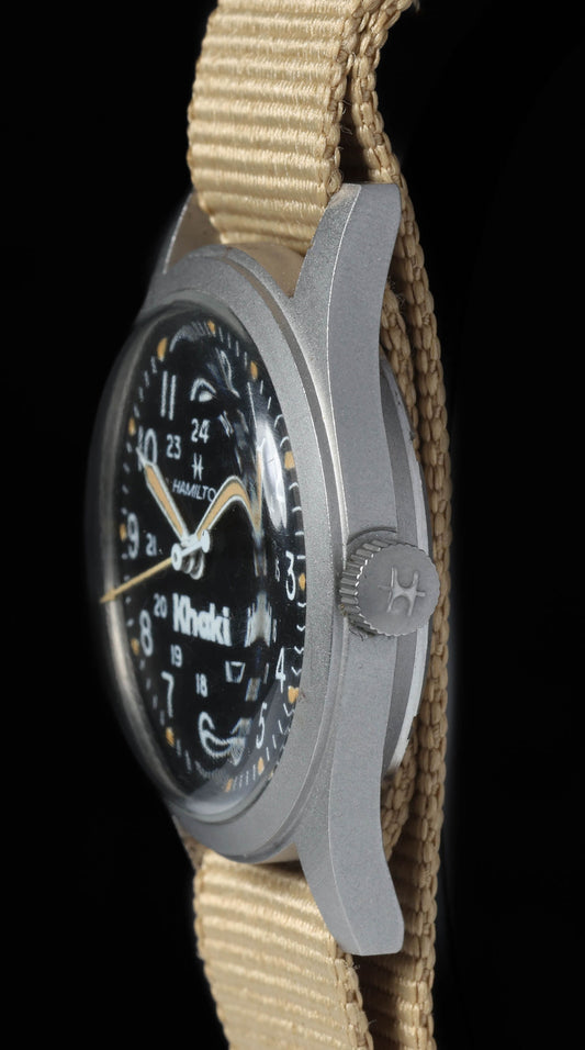 Preowned vintage Hamilton Khaki Field 921980 34MM Circa 1980s | Crown Vintage Watches