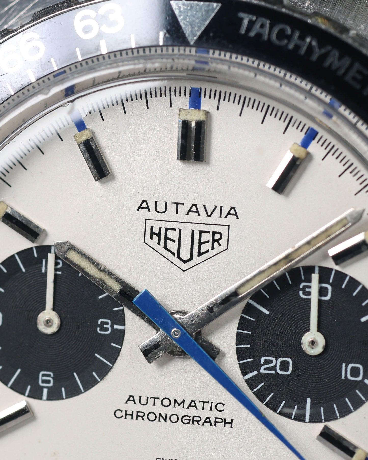 Pre-owned vintage Heuer Autavia 1163V Siffert 42M Circa 1970 | Crown Vintage Watches
