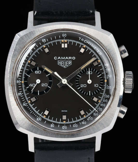 Pre-owned vintage Heuer Camaro 30 7743NT 37MM 1968 1970 | Crown Vintage Watches