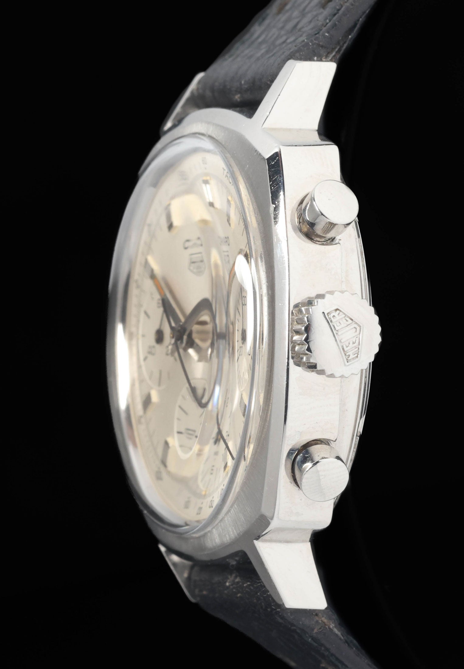Preowned vintage Heuer Camaro 7220 T 'First Execution' 37mm Circa 1968 | Crown Vintage Watches
