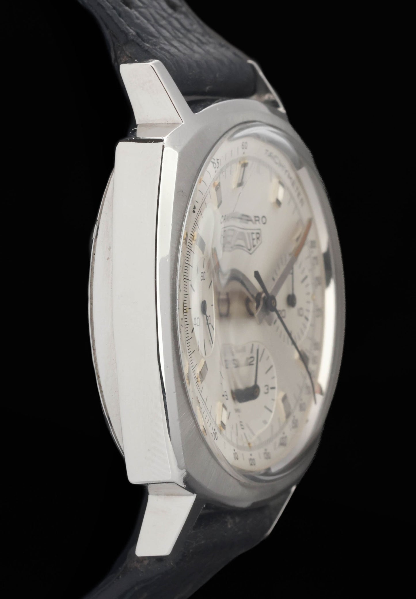 Preowned vintage Heuer Camaro 7220 T 'First Execution' 37mm Circa 1968 | Crown Vintage Watches