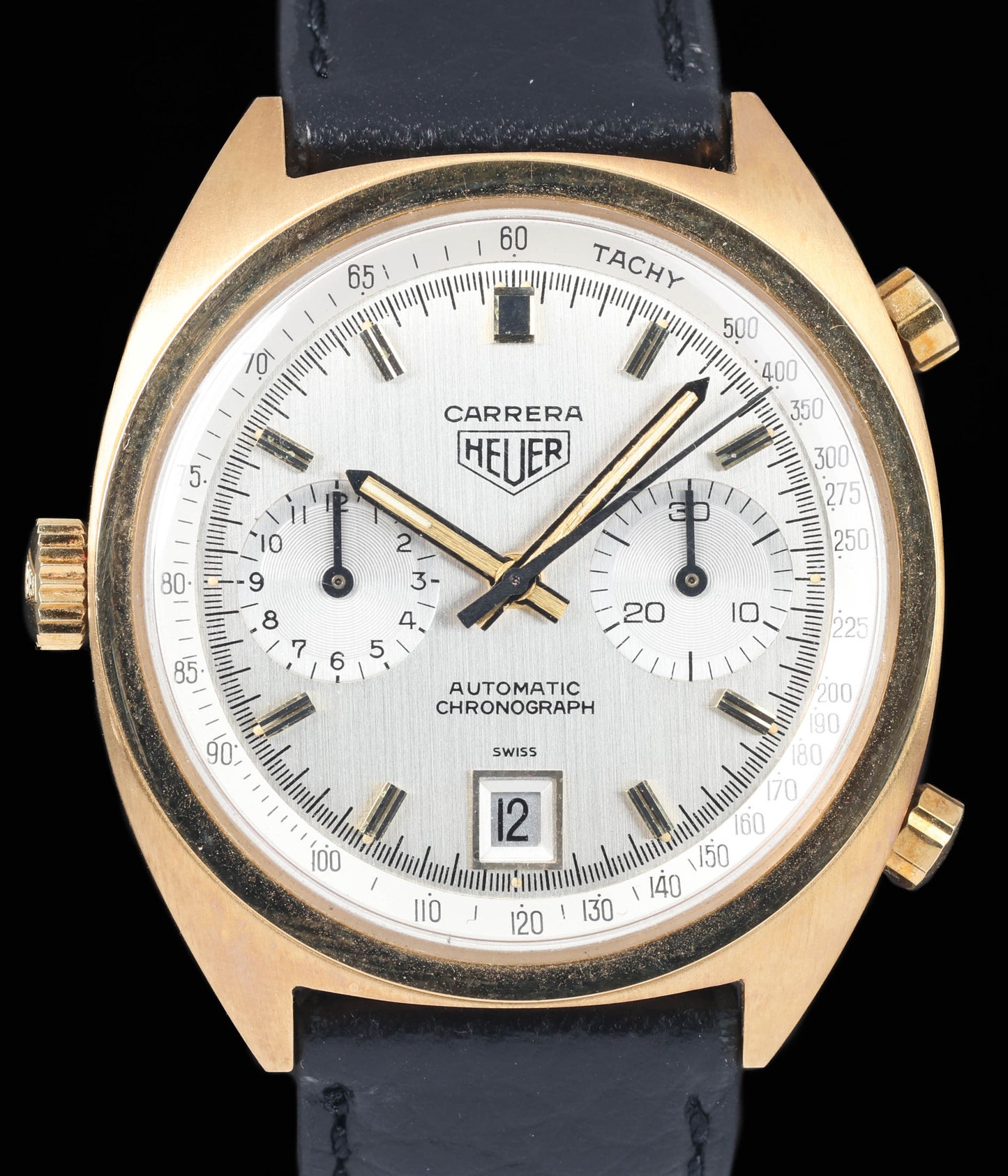 Preowned vintage Heuer Carrera 1158s 38.5mm 1970s | Crown Vintage Watches