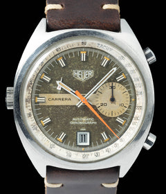 Heuer Carrera 1553 'Tropical' 39mm Circa 1970s