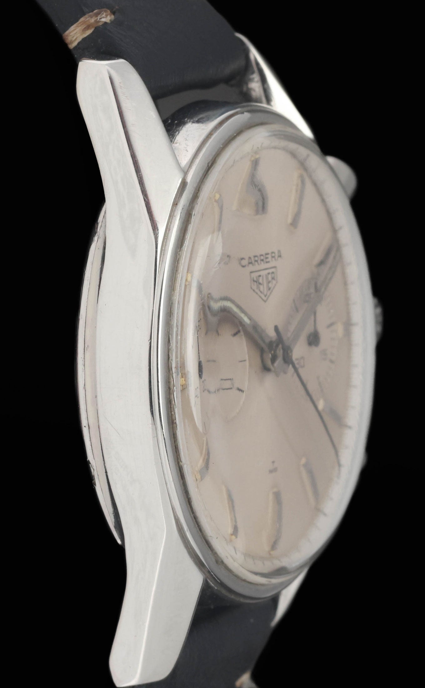 Preowned vintage Heuer Carrera 3647S 36mm Circa 1965 | Crown Vintage Watches