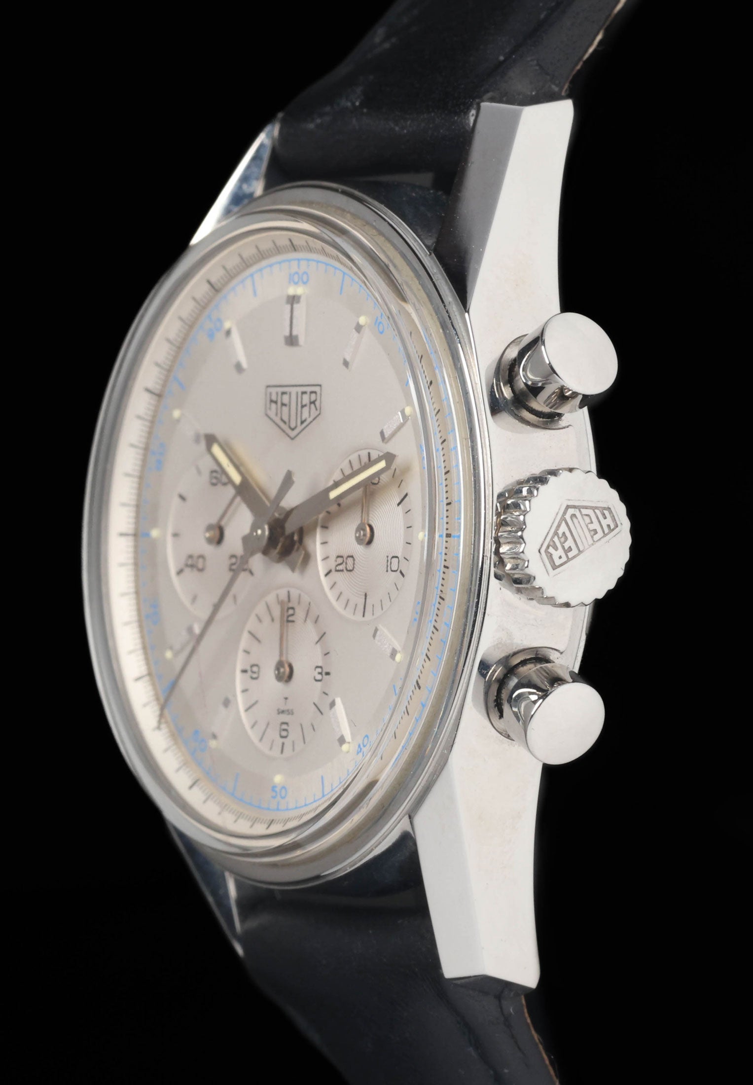 Preowned vintage Heuer Carrera CS3110 1964 Reissue 36MM  | Crown Vintage Watches