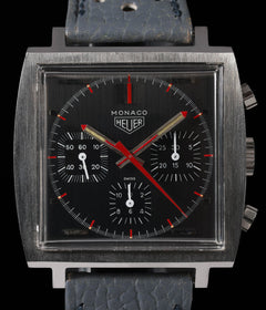 Heuer Monaco Ref 73633 Grey Black Dial 40MM Circa 1972