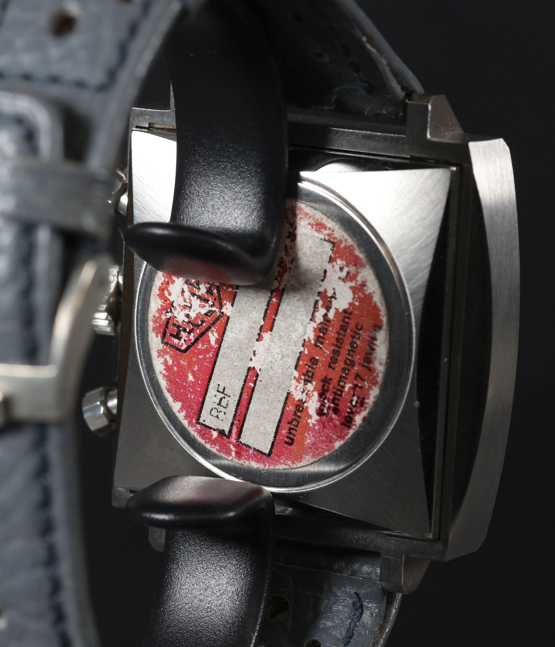 Pre-owned vintage Heuer Monaco Ref 73633 Grey Black Dial 39MM Circa 1972 | Crown Vintage Watches