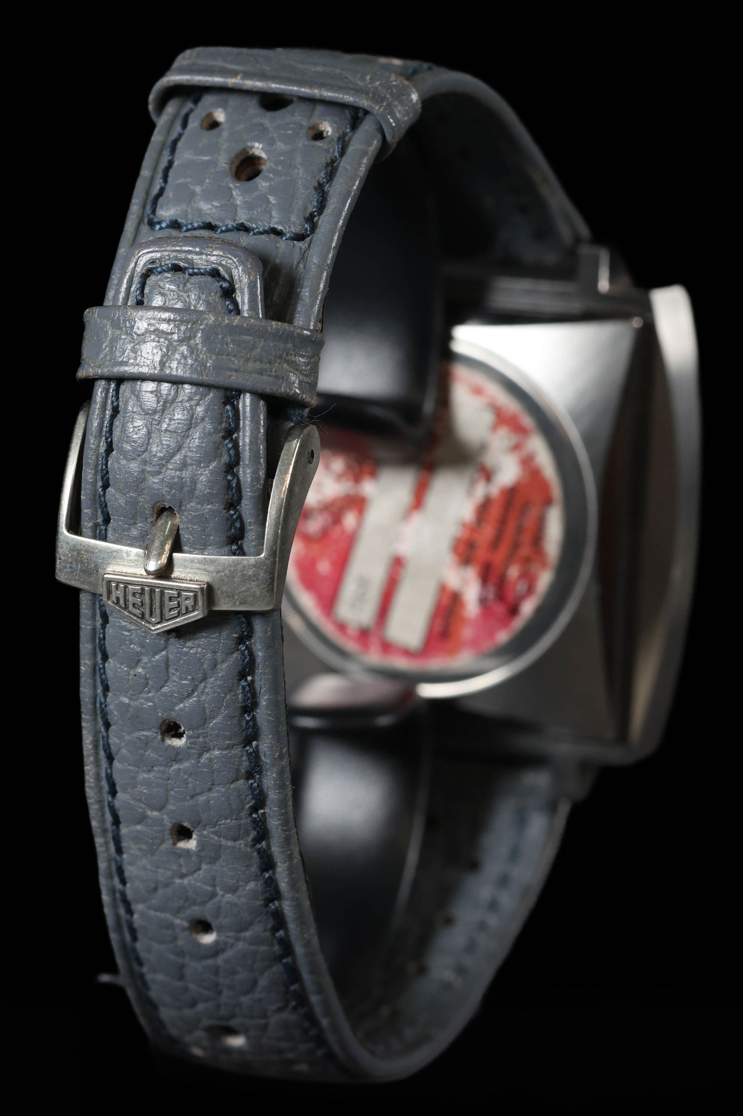 Pre-owned vintage Heuer Monaco Ref 73633 Grey Black Dial 39MM Circa 1972 | Crown Vintage Watches