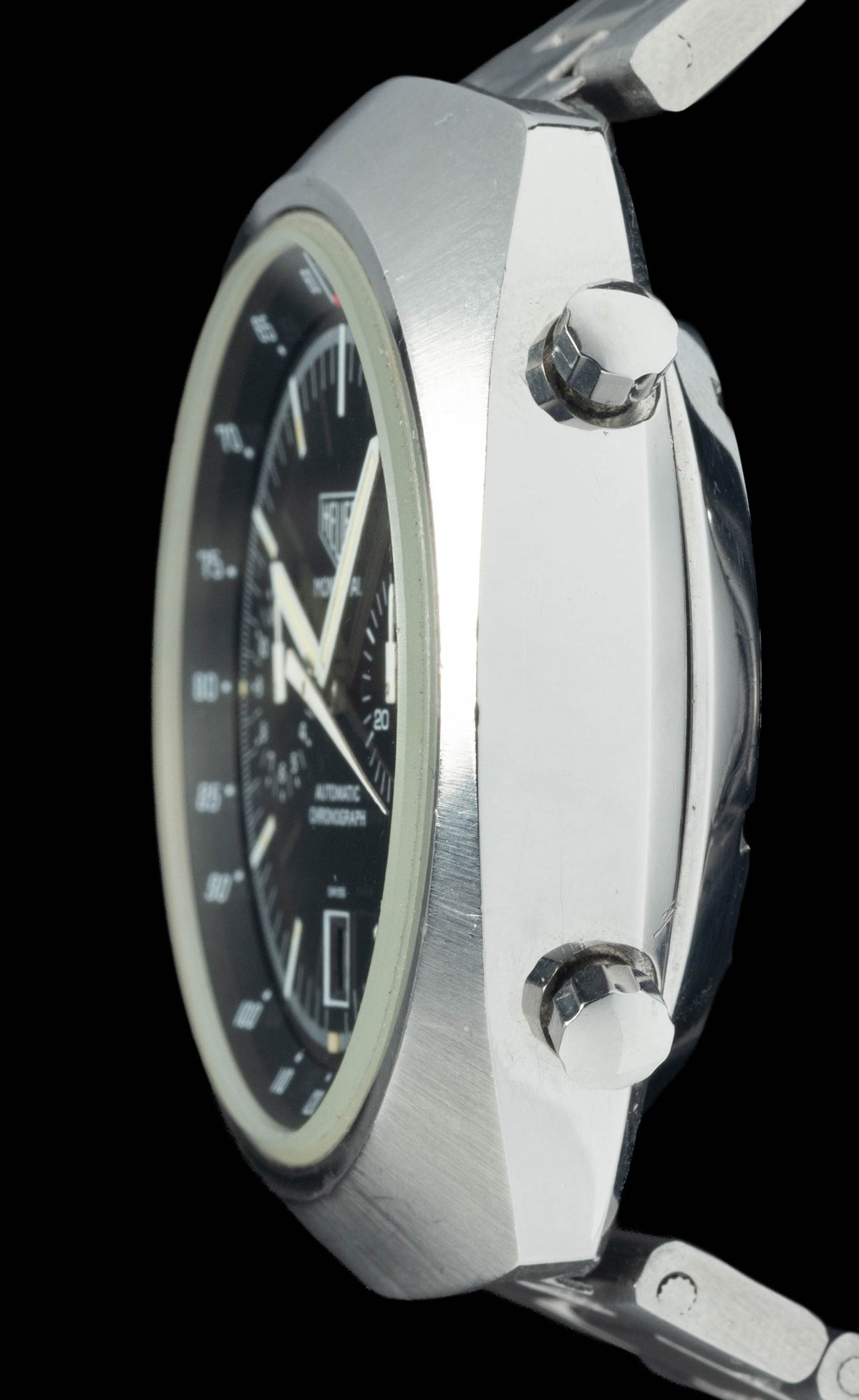 Preowned vintage Heuer Montreal Ref 110.503N 42mm Circa 1970 | Crown Vintage Watches