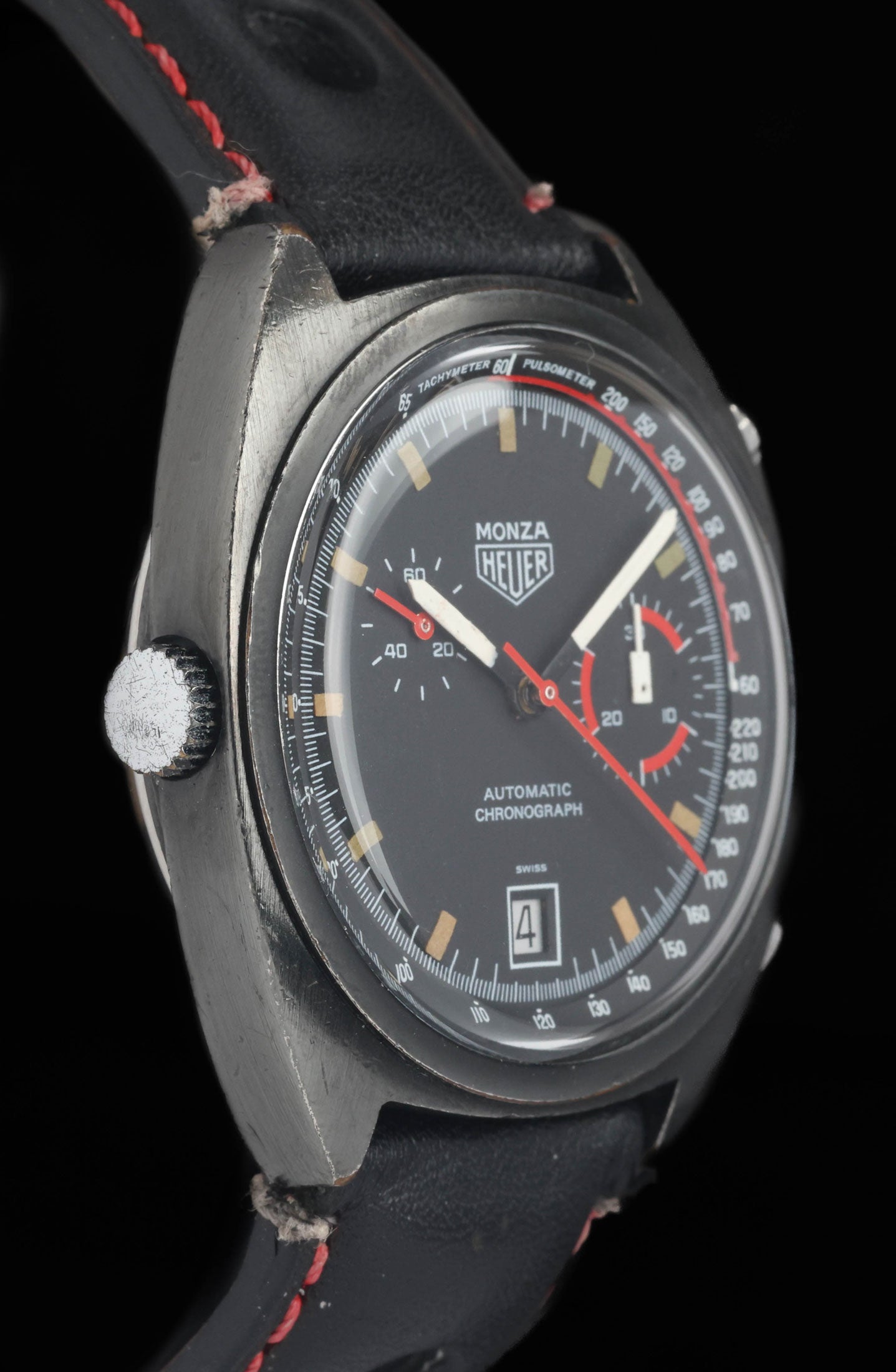 Preowned vintage Heuer Monza 150.501 39mm Circa 1976 | Crown Vintage Watches