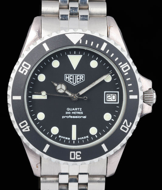 Preowned vintage Heuer Professional Diver 1000 Ref 980.013 36MM Circa 1980s | Crown Vintage Watches