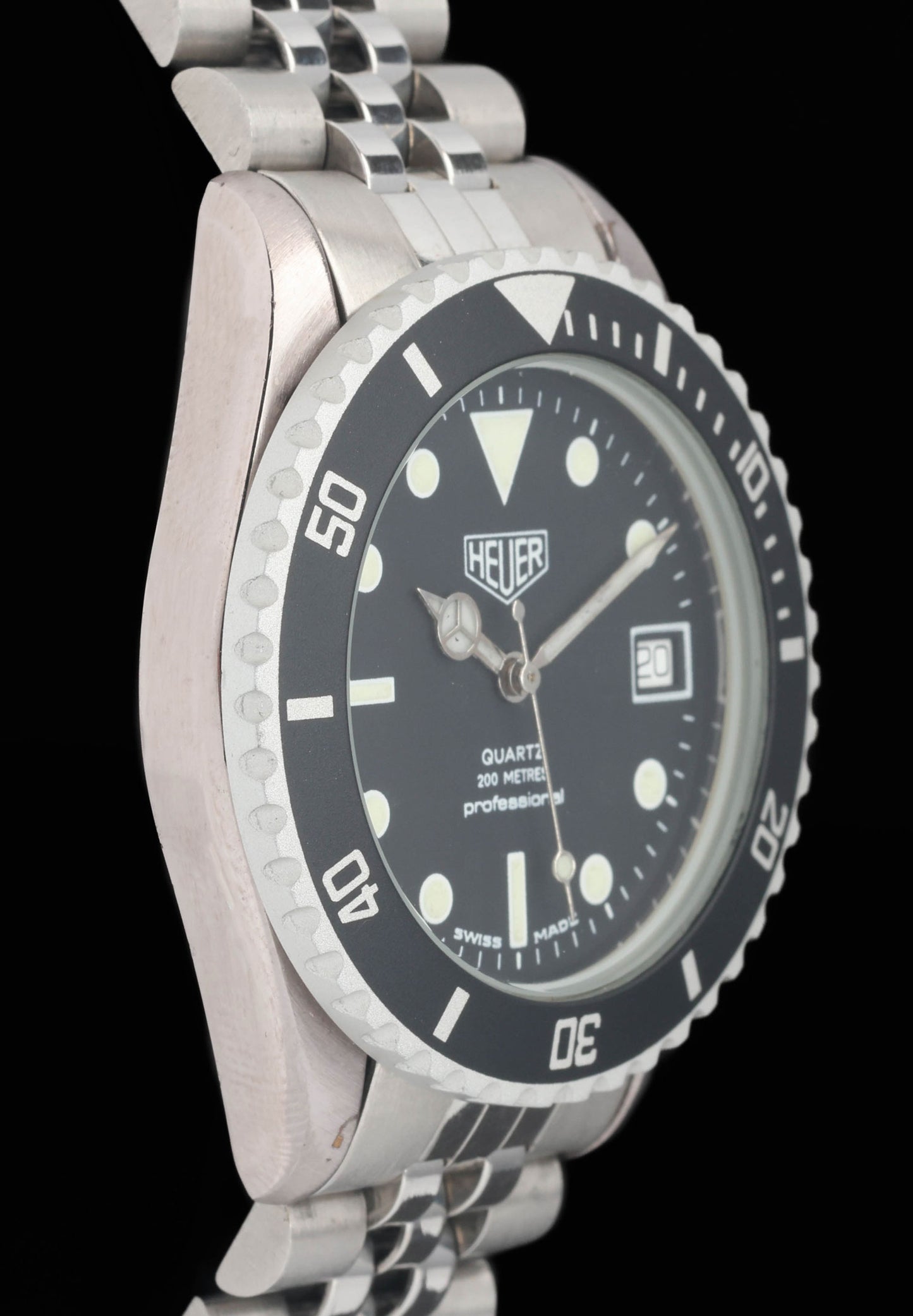 Preowned vintage Heuer Professional Diver 1000 Ref 980.013 36MM Circa 1980s | Crown Vintage Watches