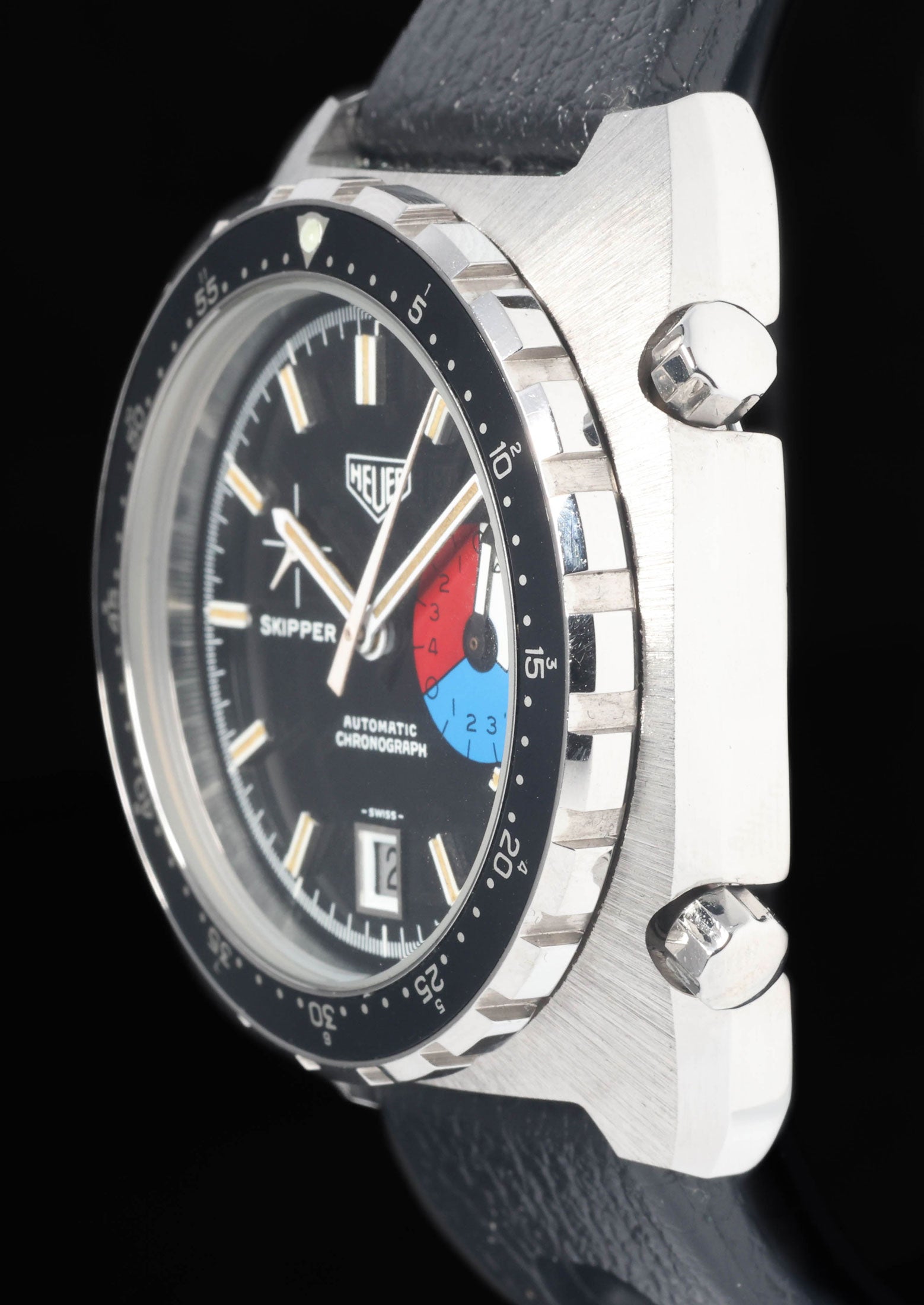 マルガリータページ Heuer Skipper Reference 15640 40mm 1978 – Crown Vintage Watches