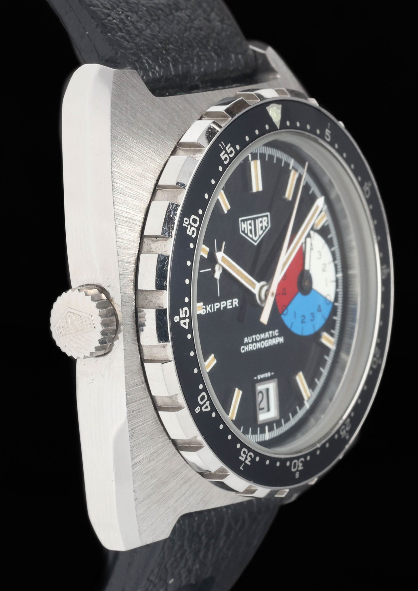 Heuer vintage Heuer Skipper Reference 15640 40mm 1978 | Crown Vintage Watches