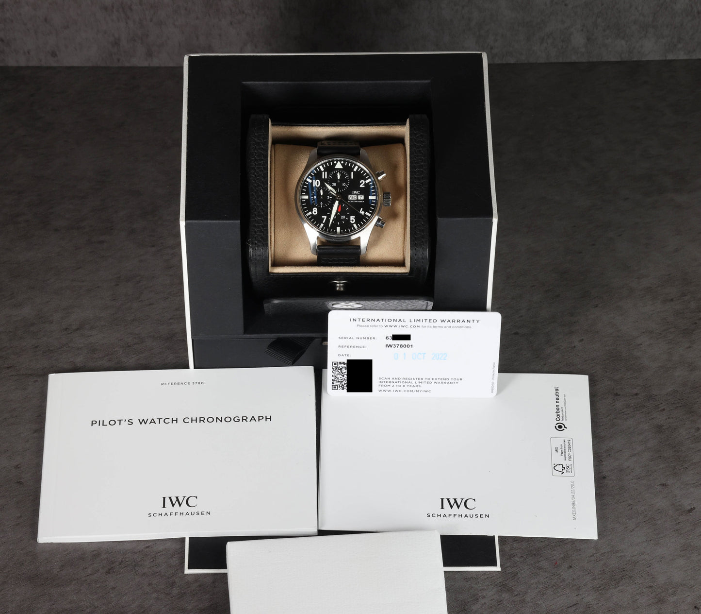 Pre-owned vintage IWC Pilot Chronograph Ref. IW378001 43MM 2022 | Crown Vintage Watches