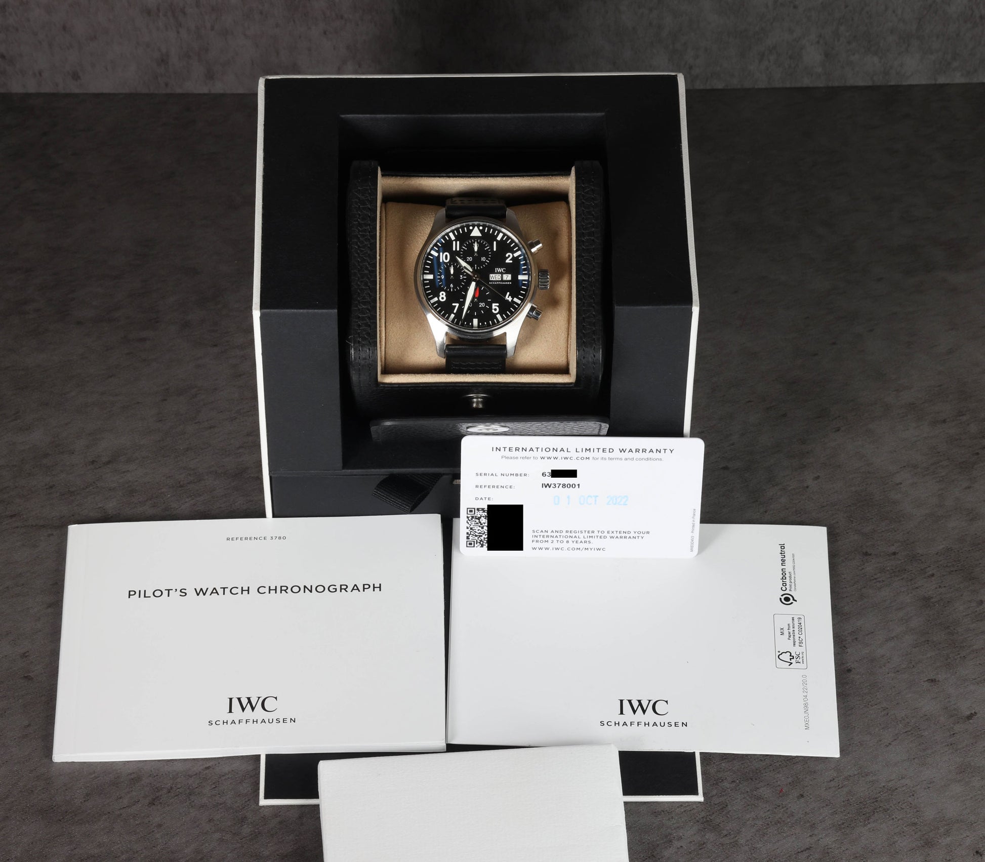 Pre-owned vintage IWC Pilot Chronograph Ref. IW378001 43MM 2022 | Crown Vintage Watches