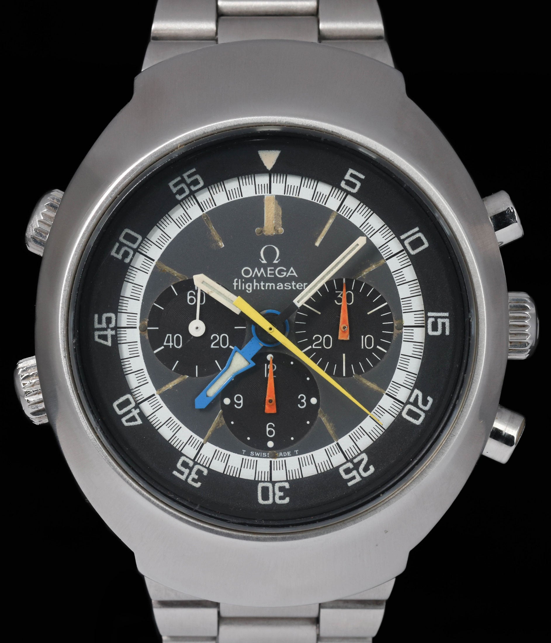 Pre-owned vintage Omega Flightmaster 145.026 43MM 1960s | Crown Vintage Watches