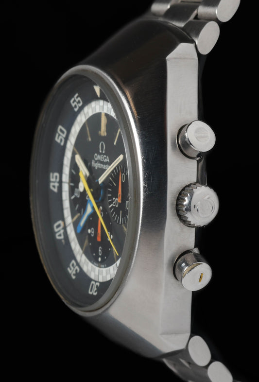Pre-owned vintage Omega Flightmaster 145.026 43MM 1960s | Crown Vintage Watches