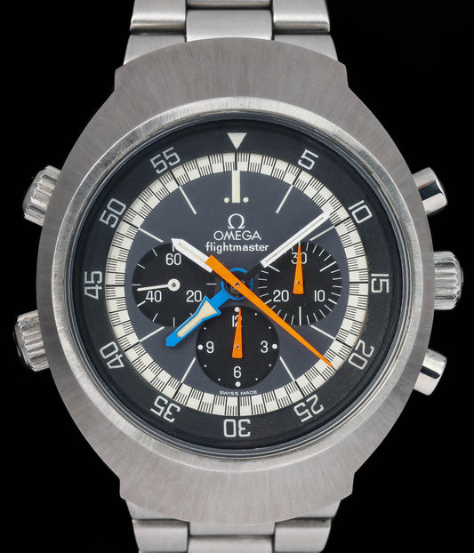 Preowned vintage Omega Flightmaster 145.026 44mm 1970s | Crown Vintage Watches