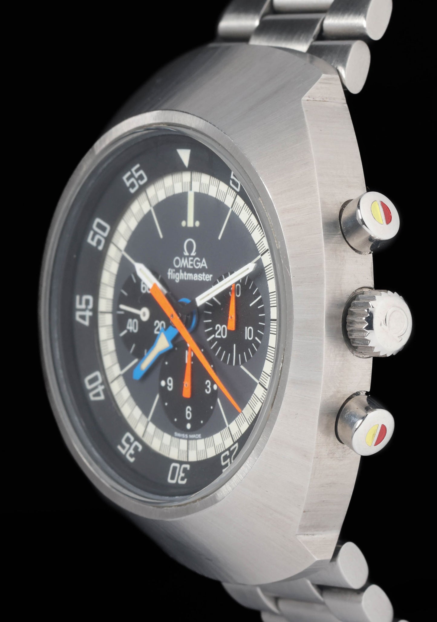 Preowned vintage Omega Flightmaster 145.026 44mm 1970s | Crown Vintage Watches