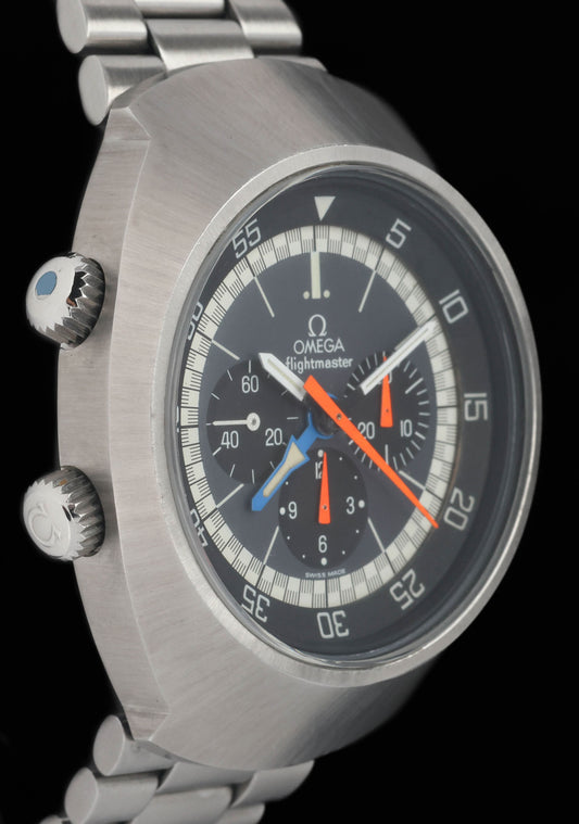 Preowned vintage Omega Flightmaster 145.026 44mm 1970s | Crown Vintage Watches