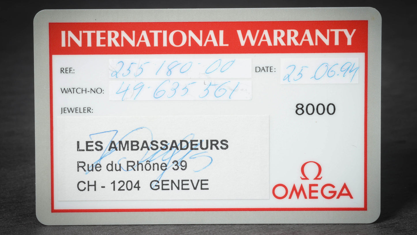 Preowned vintage Omega Seamaster 300 Automatic 2551.80 36mm 1990s | Crown Vintage Watches