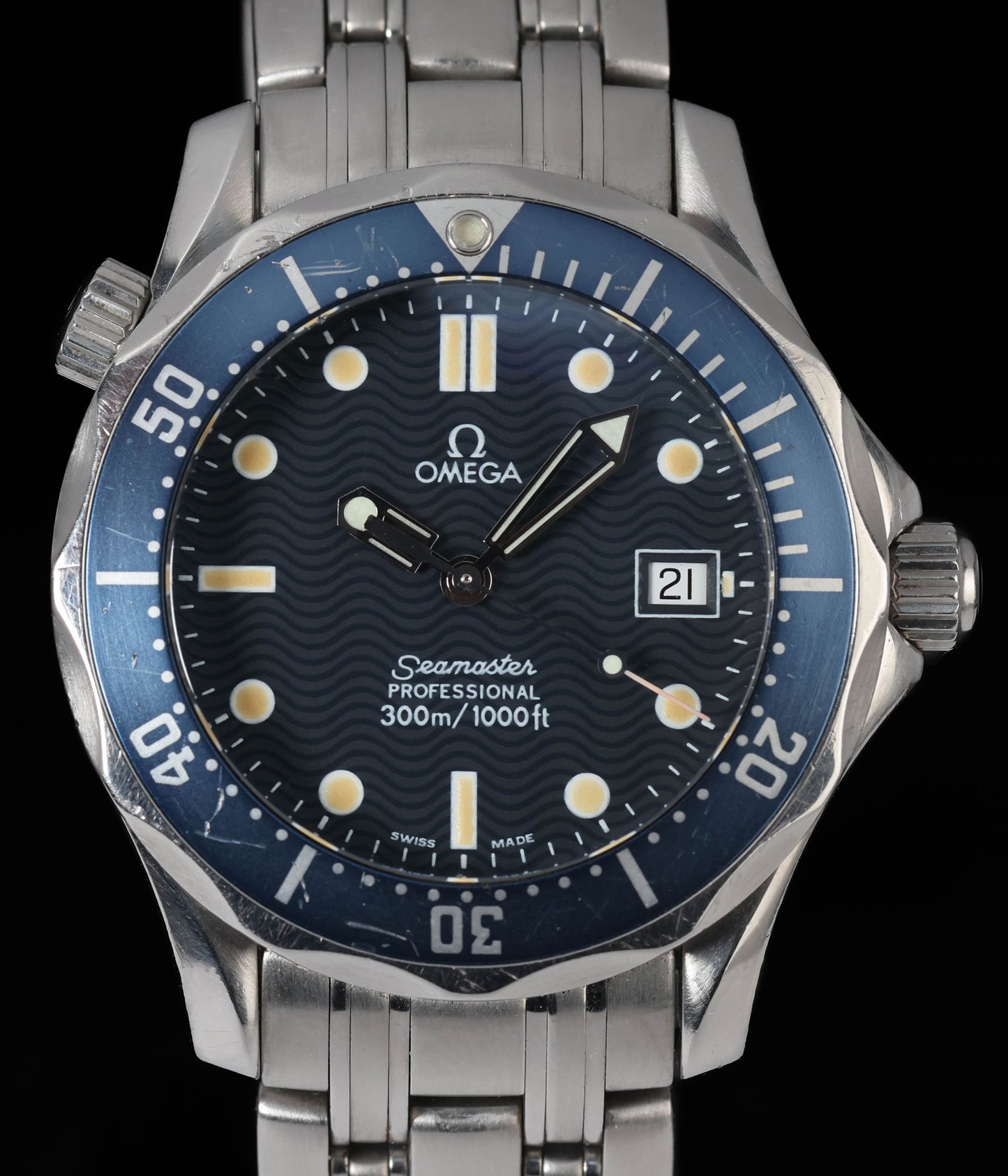 Pre-owned vintage Omega Seamaster 300m Ref. 2561.80 36MM Circa 1990s | Crown Vintage Watches
