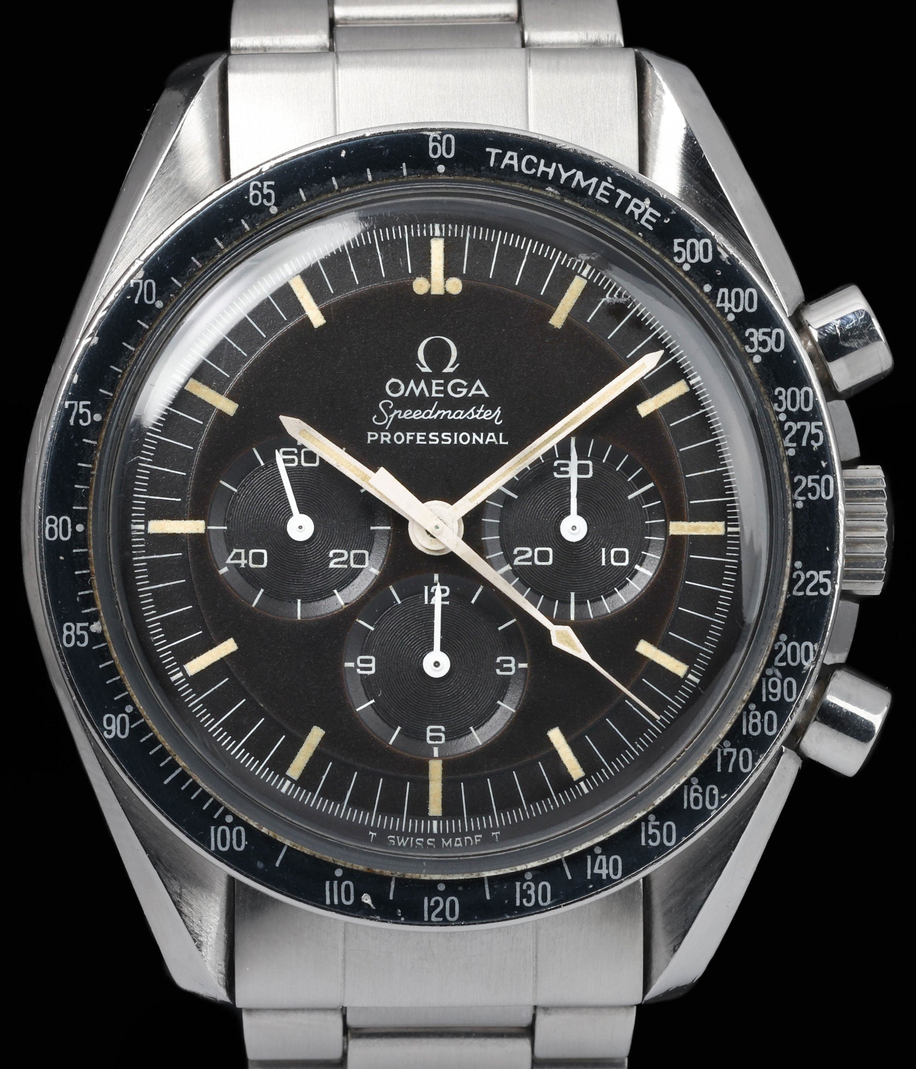 Pre-owned vintage Omega Speedmaster 145.022-69ST 42MM 'Pre-Moon' Tropical 1970 | Crown Vintage Watches
