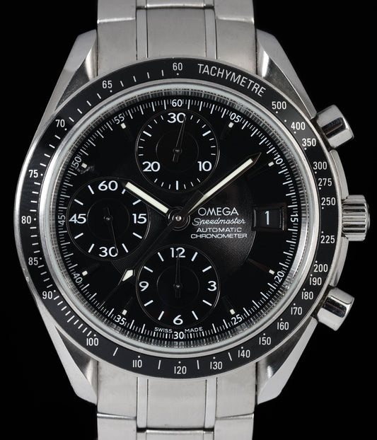 Pre-owned vintage Omega Speedmaster Date Ref 3210.50 40MM 2007 Box & Papers | Crown Vintage Watches