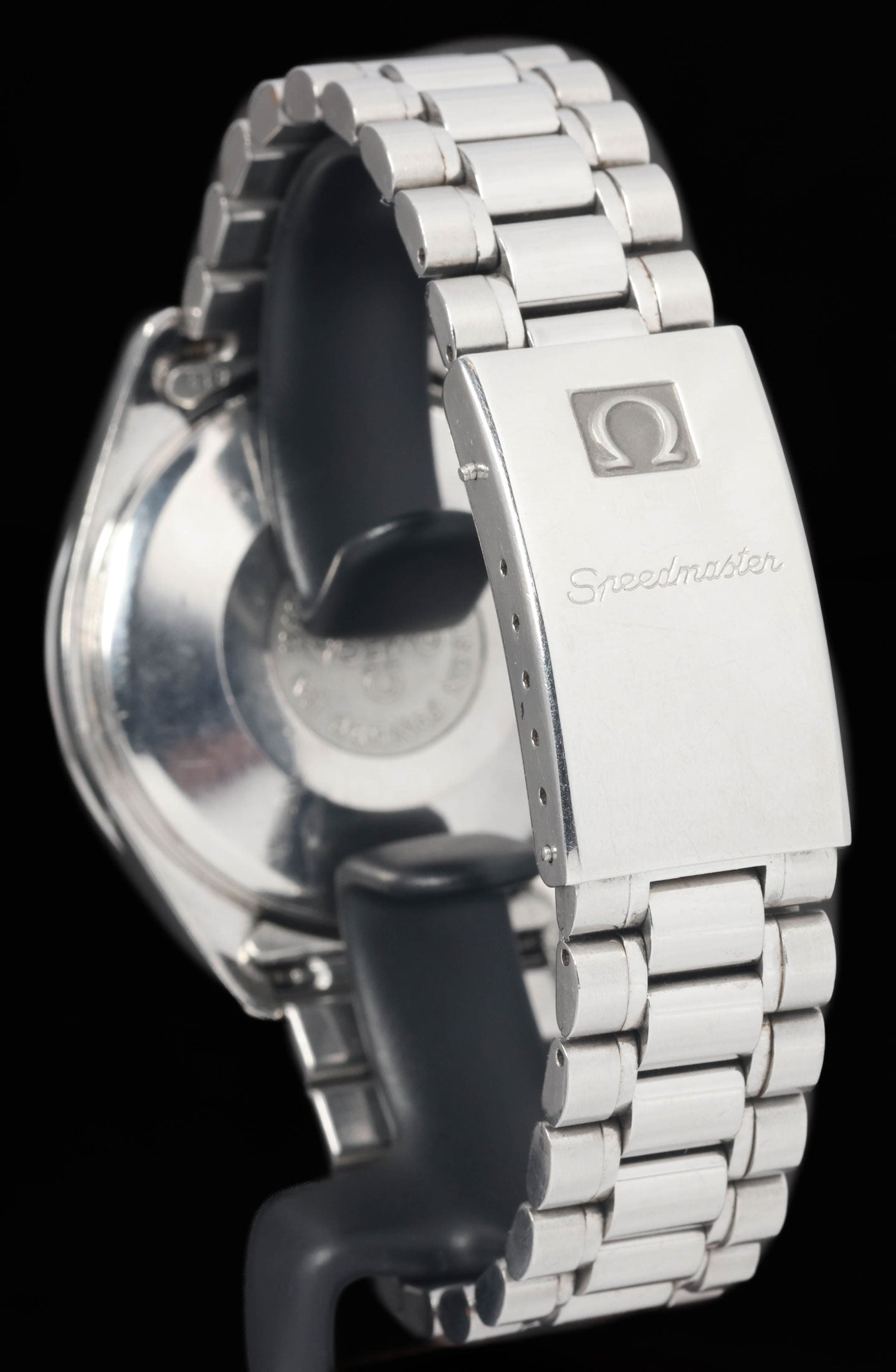 Preowned vintage Omega Speedmaster Day-Date 'Tropical' 3521.80 39mm 1995 Box & Papers | Crown Vintage Watches
