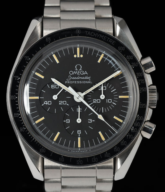 Pre-owned vintage Omega Speedmaster Professional 145.022 Apollo XI Box & Booklets | Crown Vintage Watches