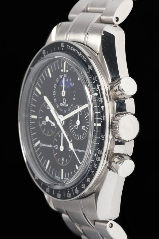 Preowned vintage Omega Speedmaster Professional 'Moonphase' 42MM Ref 3576.50 Box & Papers 2013 | Crown Vintage Watches