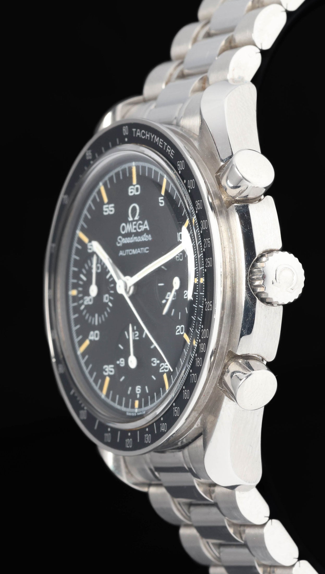 Preowned vintage Omega Speedmaster Reduced 3510.50.00 39mm 1990s Box & Papers | Crown Vintage Watches