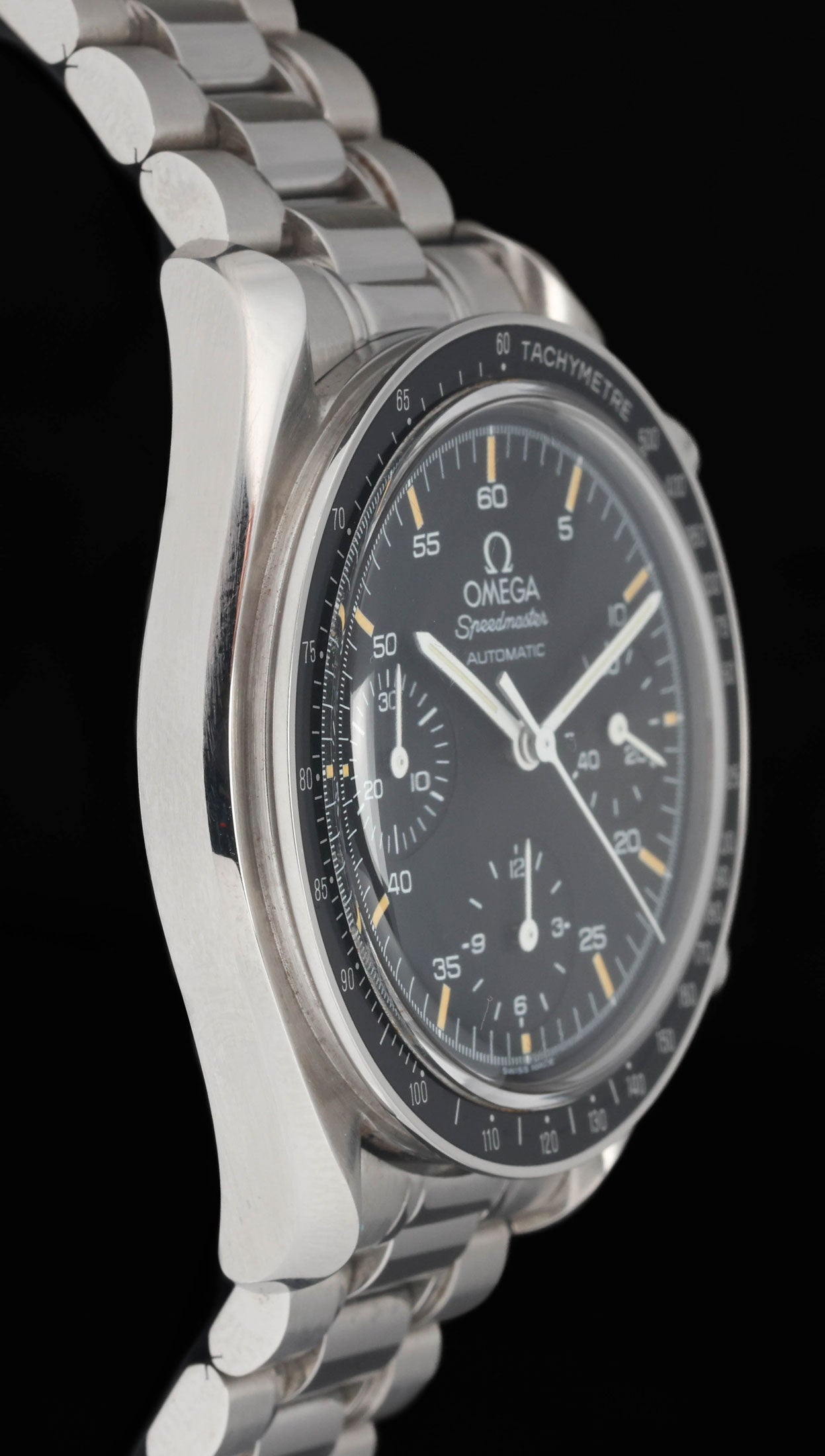 Preowned vintage Omega Speedmaster Reduced 3510.50.00 39mm 1990s Box & Papers | Crown Vintage Watches