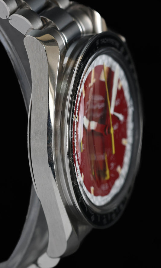 Vintage Omega Speedmaster Reduced 3510.61 Schumacher Red 2000s | Crown Vintage Watches