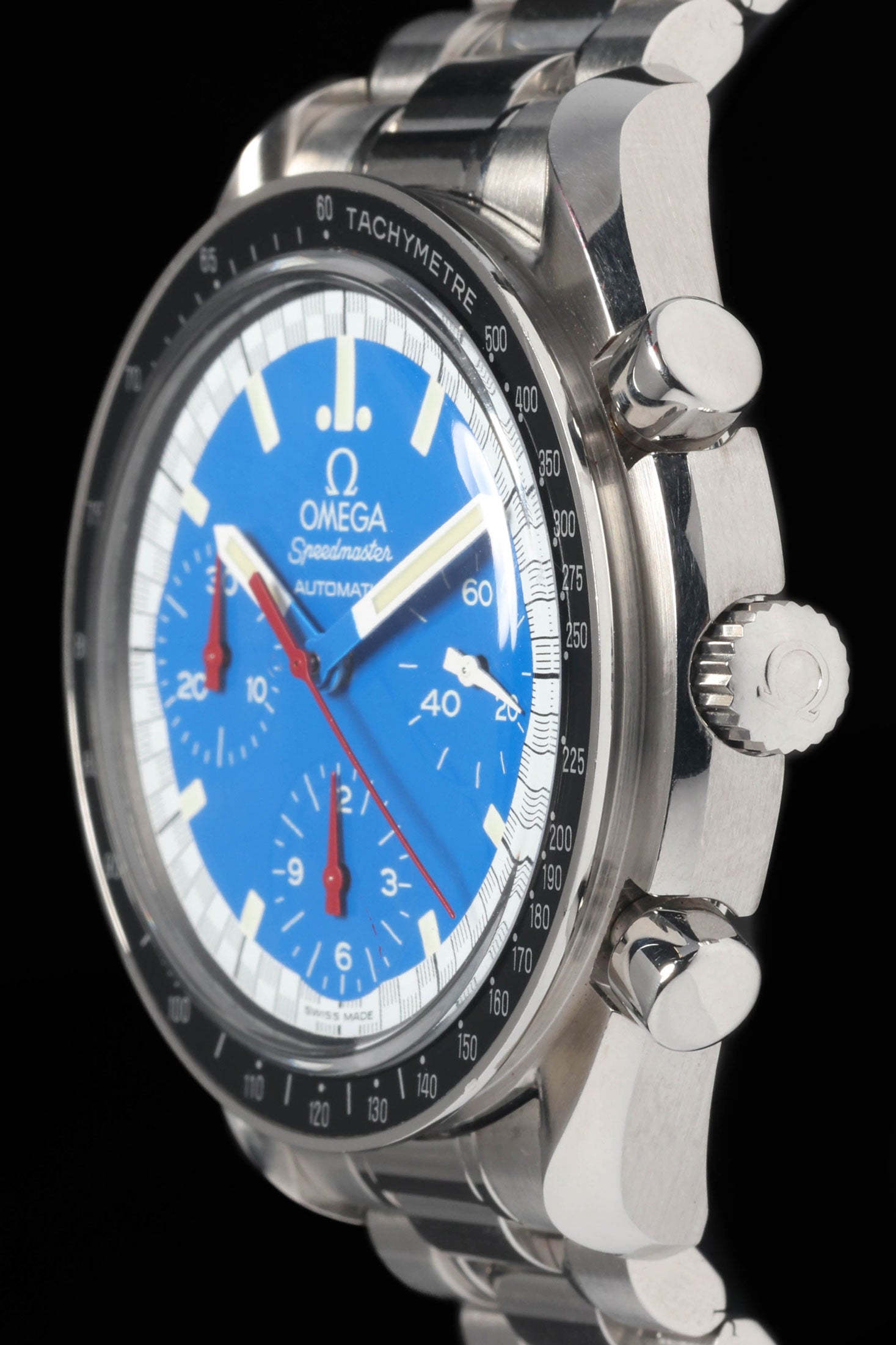 Omega Speedmaster Schumacher Blue 3510.81 39mm 1990s | Crown Vintage Watches